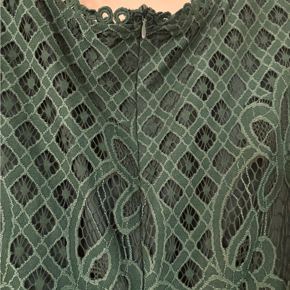 ✨ Emerald Green Lace Midi Dress – Size XL - Picture 13 of 16